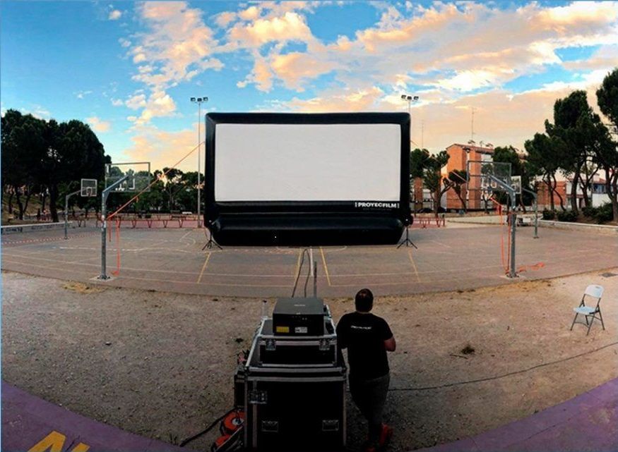 pantalla hinchable